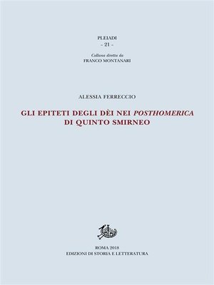 cover image of Gli epiteti degli dèi nei Posthomerica di Quinto Smirneo